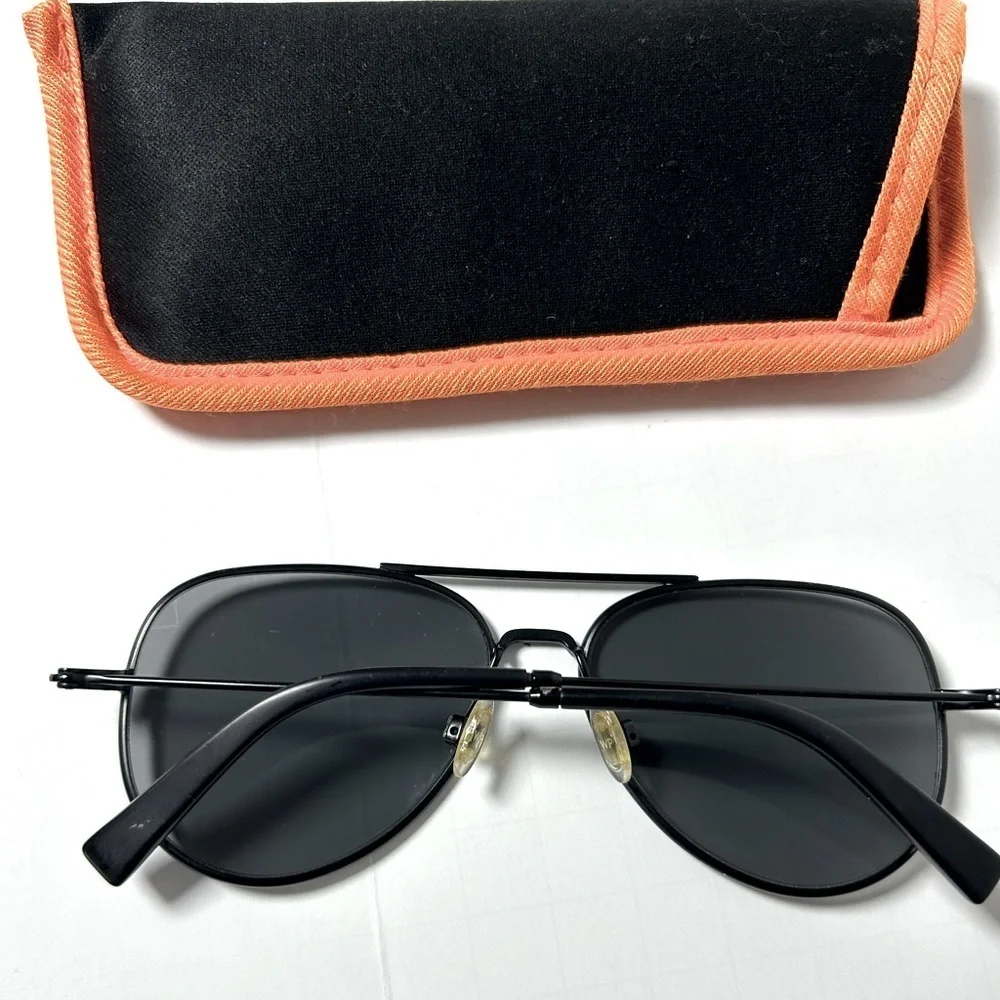 Warby Parker Black Raider M Aviator Unisex Sunglasses